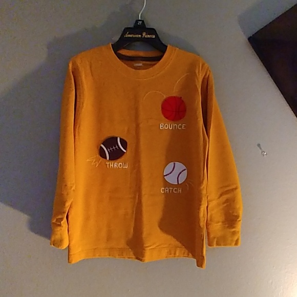 GYMBOREE COZY CUTIE ORANGE Cutie L//S TEE 3 6 12 18 24 2T 3T 4T 5T NWT